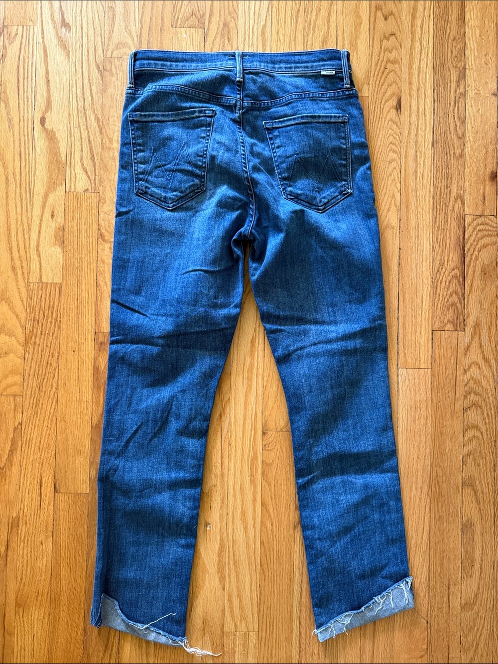 Mother sz 30 Rascal Ankle Slit Flip Double Shot espresso Blue Denim Jeans - Picture 4 of 8